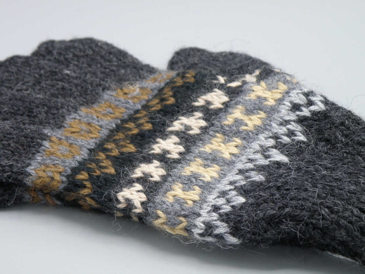 hand knitted gloves